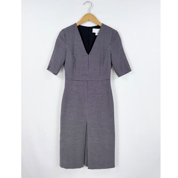 Boss Hugo Boss Women's Dalissa Sheath Dress Size 4 Purple Grey Printed - Picture 2 of 16